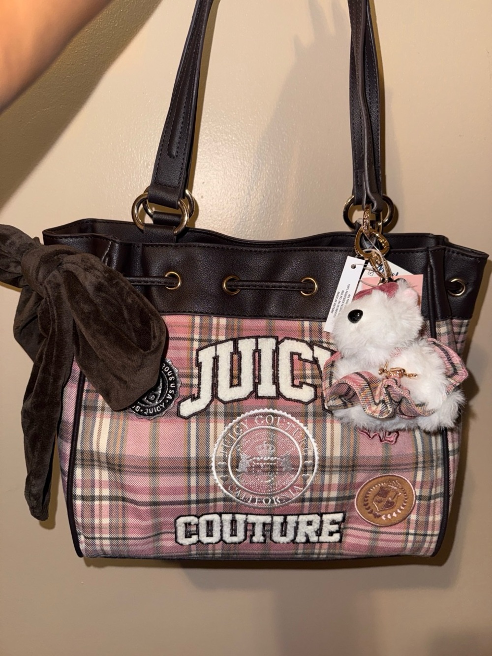 NEW Juicy Couture Blush Plaid
Juicy Varsity Daydreamer Tote #juicy #daydreamer